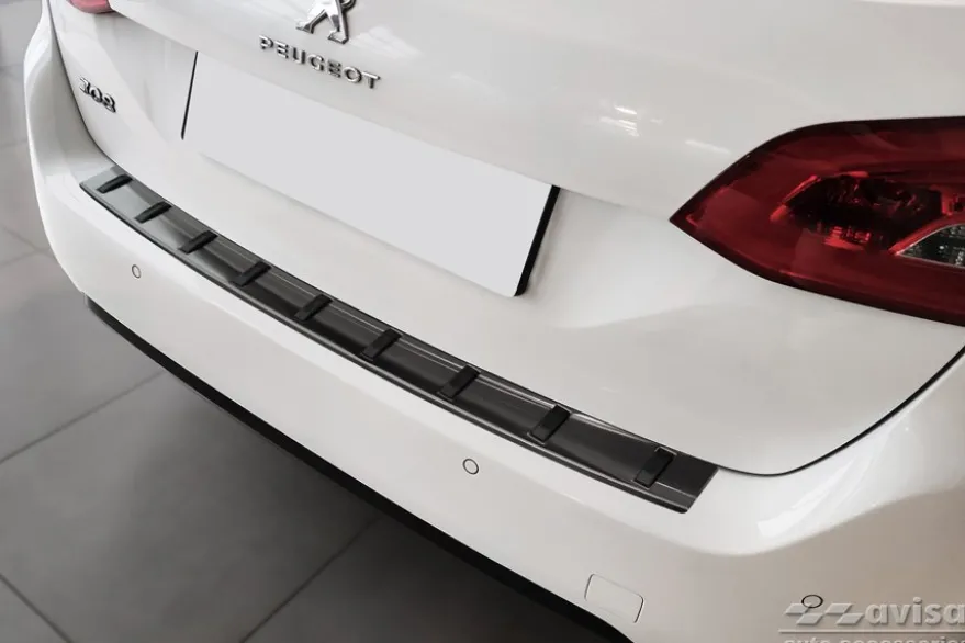 Lastskydd Hybrid Rostfri Svart metall Peugeot 308 II SW Kombi 2013-2022