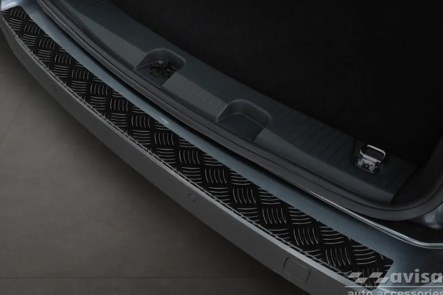 Lastskydd Mattsvart Aluminium Durkplåt till VW Caddy V 2020->