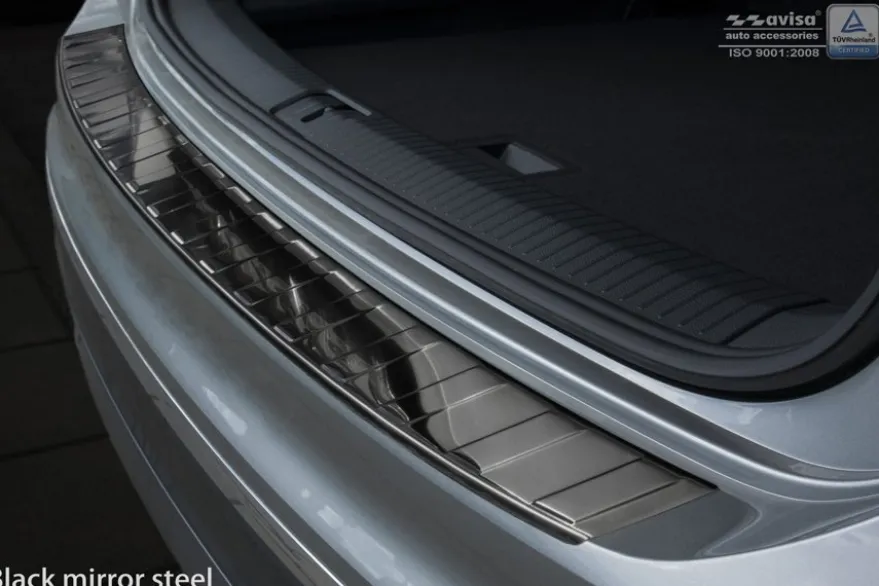 Lastskydd Rostfri Blank Svart Metall Volkswagen Tiguan II Allspace 2017-2024