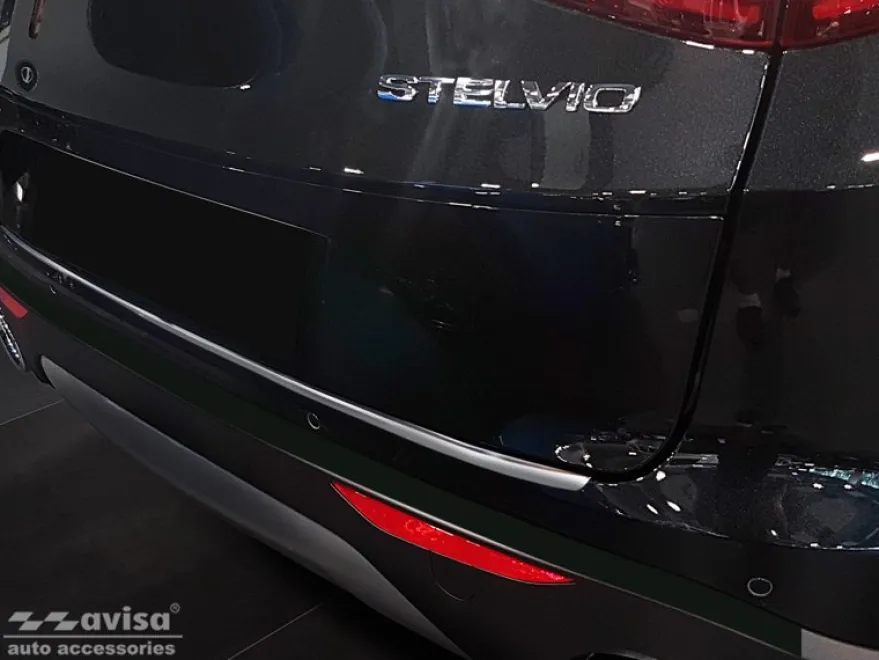 Lastskydd Rostfri Borstad Metall Alfa Romeo Stelvio 2016->