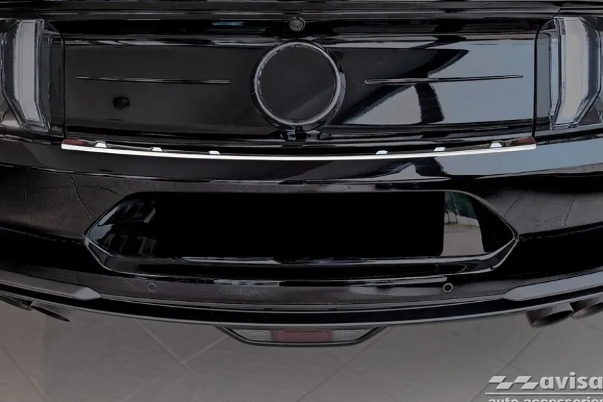Lastskydd Rostfri Borstad metall Ford Mustang VI Cupe 2015->