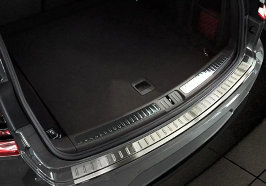 Lastskydd Rostfri Borstad Metall Porsche Macan 4.2014->