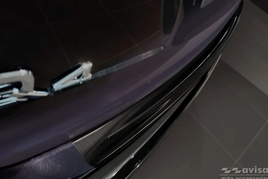 Lastskydd Rostfri Borstad Metall Svart Audi Q4 E-Tron 2021->