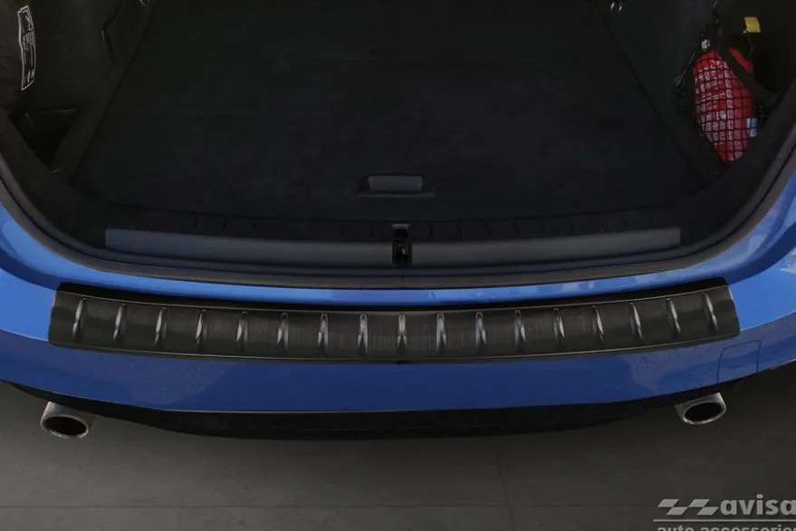 Lastskydd Rostfri Borstad Metall Svart Bmw 2-Serie F45 Active Tourer 2014-2021