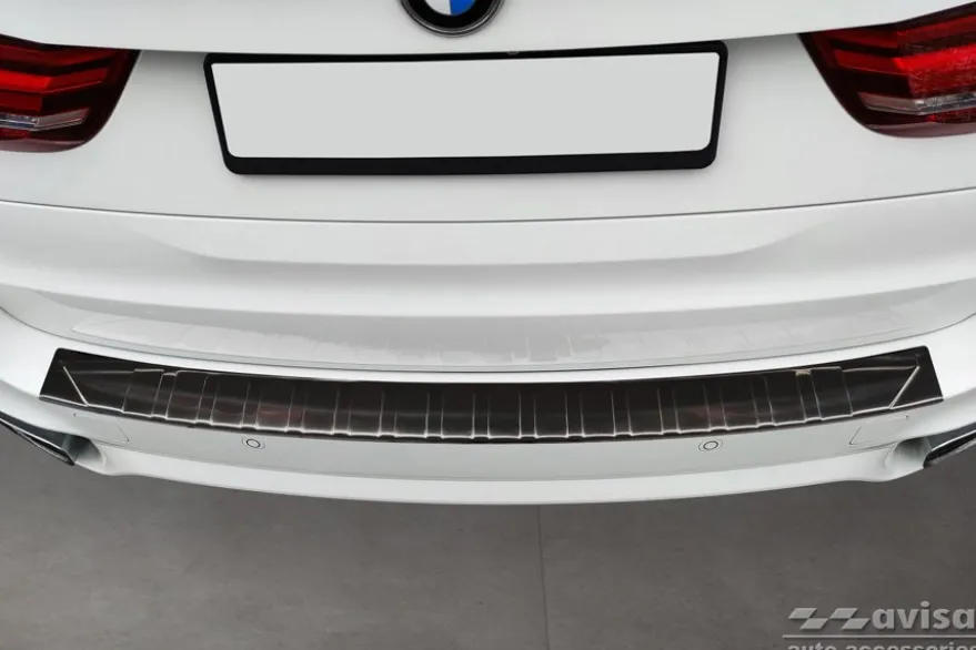 Lastskydd Rostfri Borstad Metall Svart Bmw X5 F15 2013-2018