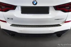 Lastskydd Rostfri Borstad Metall Svart BMWX3 G01 M-paket M-Sport 2017->