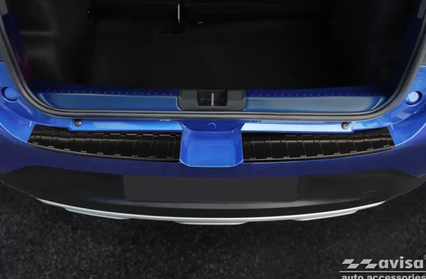 Lastskydd Rostfri Borstad Metall Svart Dacia Sandero III 2020->
