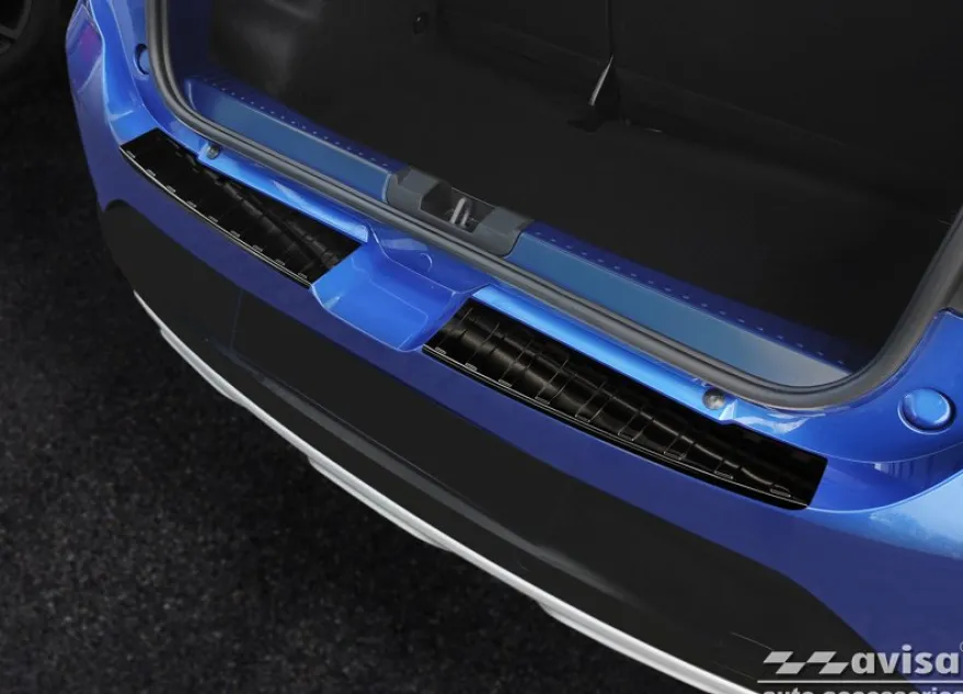 Lastskydd Rostfri Borstad Metall Svart Dacia Sandero III 2020->