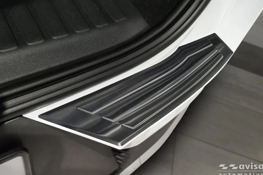 Lastskydd Rostfri Borstad Metall Svart Ford Explorer EV 2024->