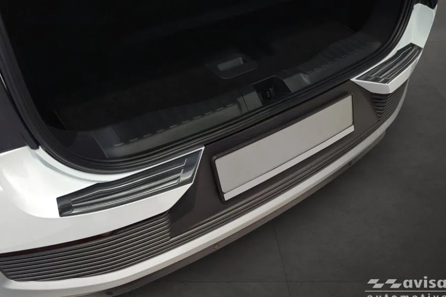 Lastskydd Rostfri Borstad Metall Svart Ford Explorer EV 2024->