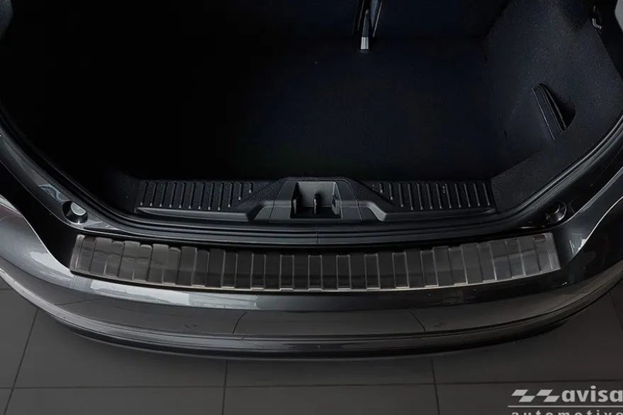 Lastskydd Rostfri Borstad Metall Svart Ford Focus III Hatchback 5D/ St-Line 2014-2018