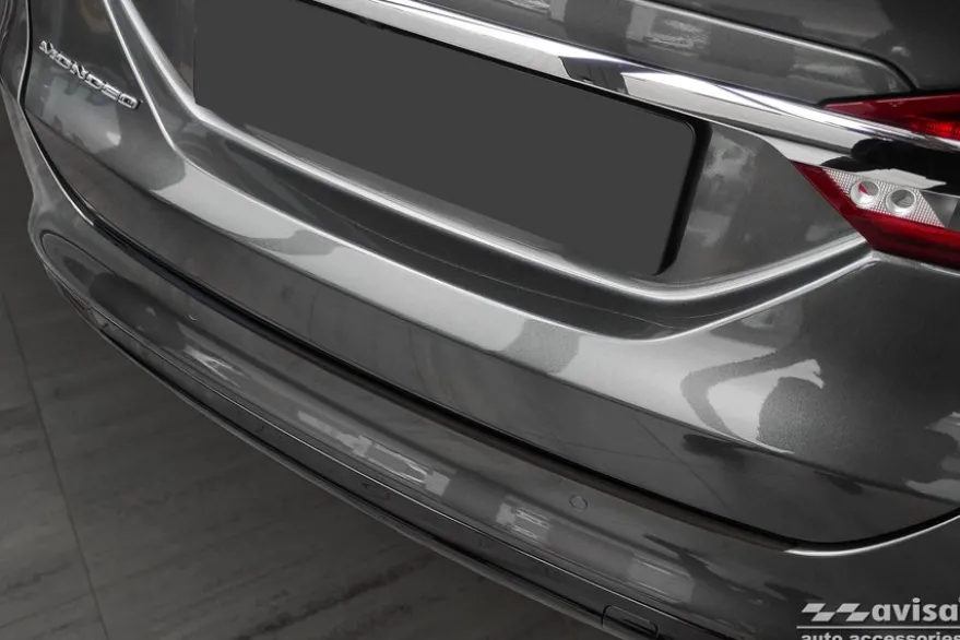 Lastskydd Rostfri Borstad metall Svart Ford Mondeo V Hatchback, Sedan 2014->