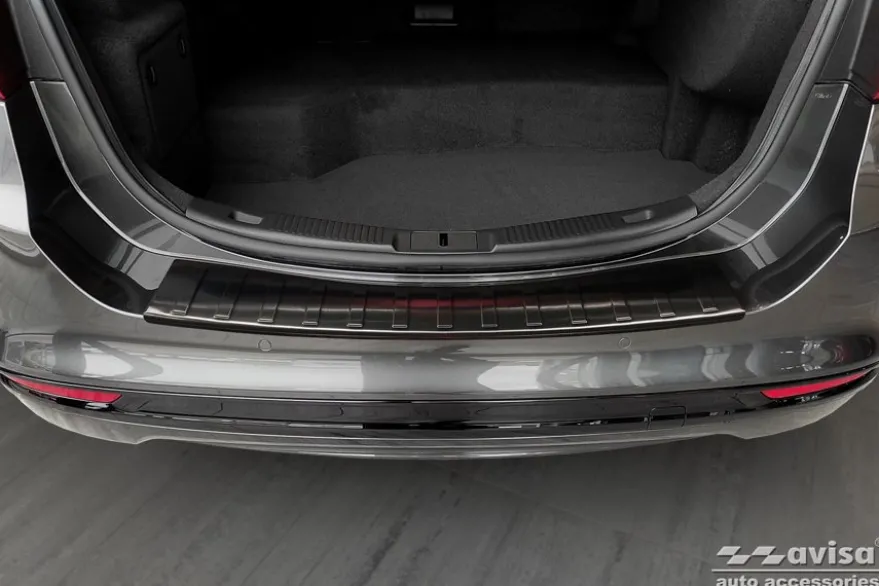 Lastskydd Rostfri Borstad metall Svart Ford Mondeo V Hatchback, Sedan 2014->