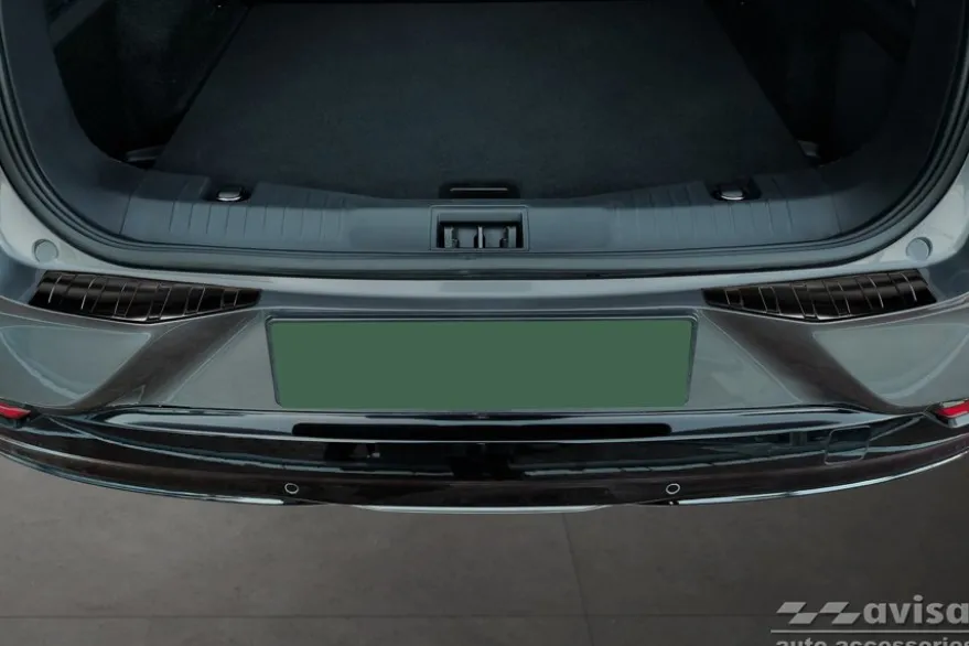 Lastskydd Rostfri Borstad Metall Svart Ford Mustang MACH-E 2020->