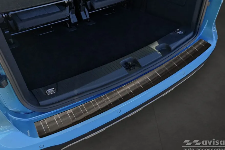 Lastskydd Rostfri Borstad Metall Svart Ford Tourneo Connect III 2022->