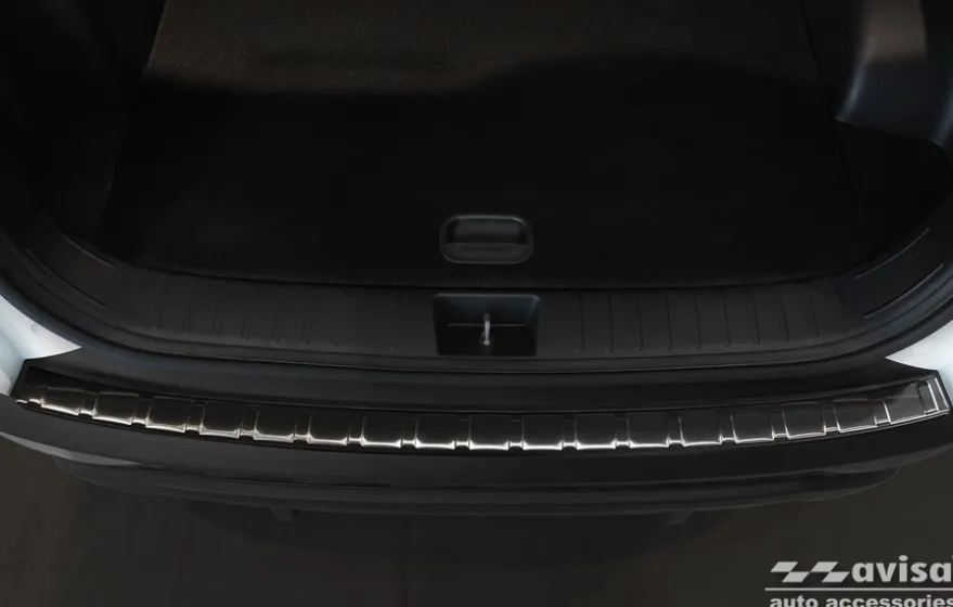Lastskydd Rostfri Borstad Metall Svart Hyundai Tucson IV 2020->