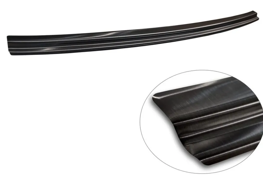 Lastskydd Rostfri Borstad Metall Svart Mercedes EQC N293 2019->