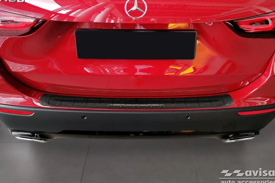 Lastskydd Rostfri Borstad Metall Svart Mercedes GLA II H247 2020->