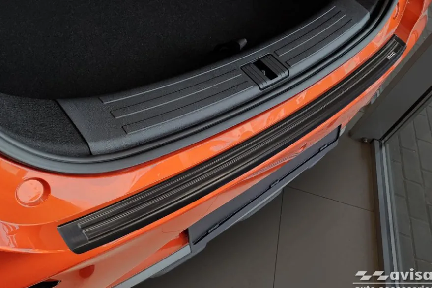 Lastskydd Rostfri Borstad Metall Svart MG ZS Facelift 2019-2024