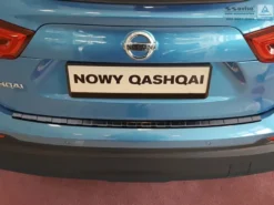 Lastskydd Rostfri Borstad Metall Svart Nissan Qashqai II Facelift 2017-2021