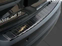 Lastskydd Rostfri Borstad Metall Svart Opel Crossland X 2017-><noscript><img width=