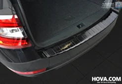 Lastskydd Rostfri Borstad Metall Svart Skoda Octavia III 5E Kombi 3.2017-2020