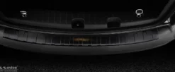 Lastskydd Rostfri Borstad Metall Svart VW Caddy 2003-2020