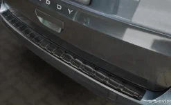 Lastskydd Rostfri Borstad Metall Svart VW Caddy V 2020->