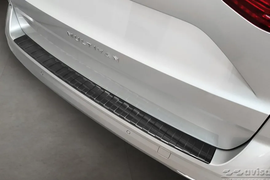 Lastskydd Rostfri Borstad Metall Svart VW Multivan T7 2021->