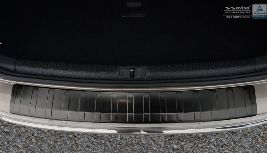 Lastskydd Rostfri Borstad Metall Svart VW Passat (B7/3C) Variant 2011-2014