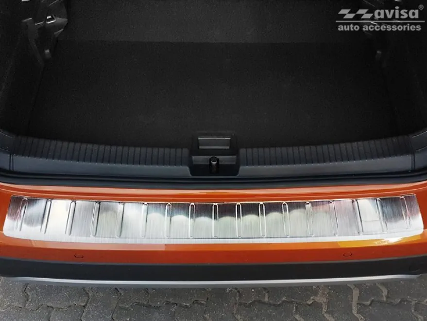 Lastskydd Rostfri Borstad Metall VW T-Cross 2018->