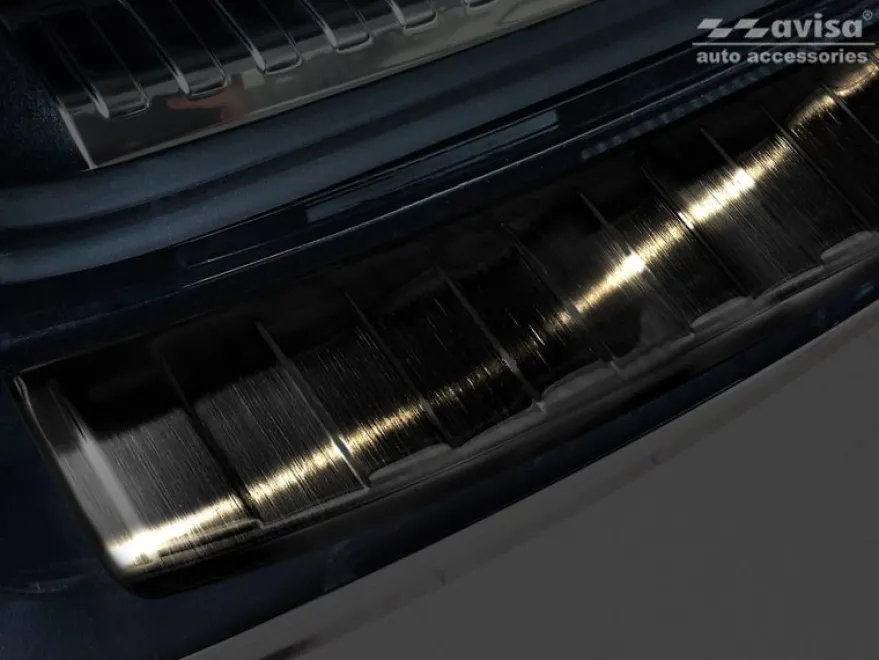 Lastskydd Rostfri Borstad Svart Metall Audi A6 C8 Avant 2018-2025
