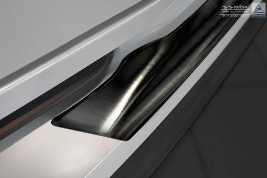 Lastskydd Rostfri Borstad Svart Metall Toyota C-Hr Crossover 2016-2023