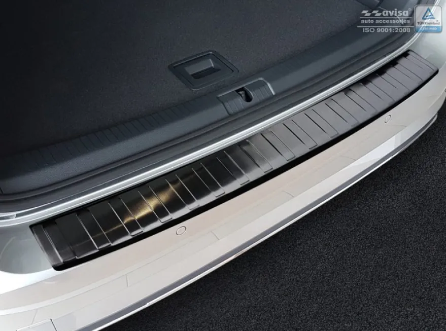 Lastskydd Rostfri Borstad Svart Metall Volkswagen Golf VII Variant 2017-2019
