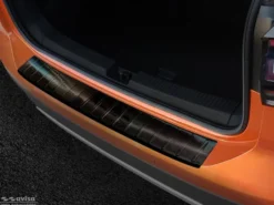 Lastskydd Rostfri Borstad Svart Metall Volkswagen T-Cross 2018->