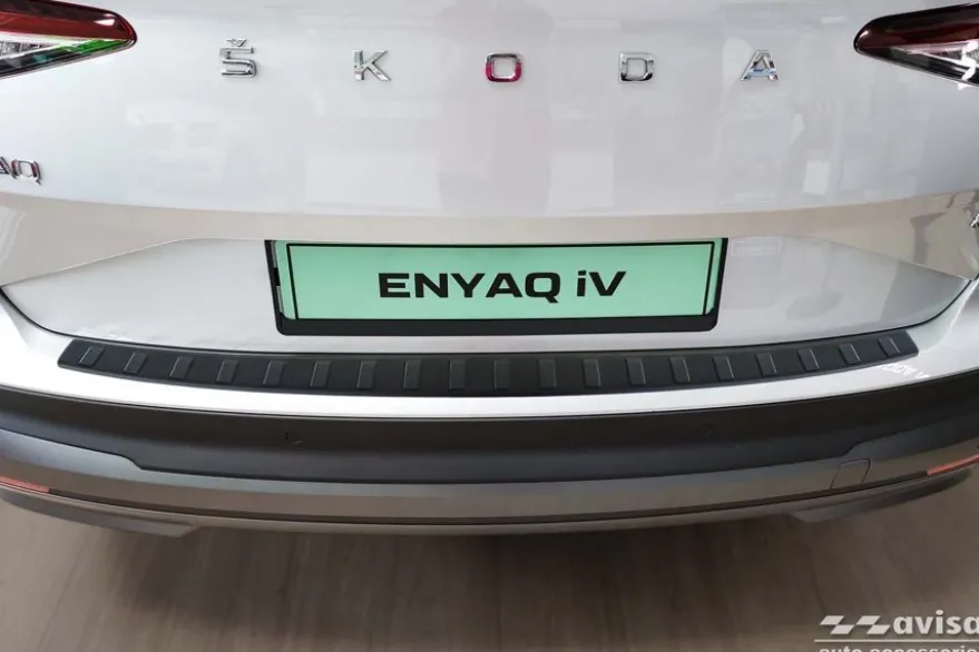 Lastskydd Rostfri Matt Svart Metall Skoda Enyaq iV 2020->