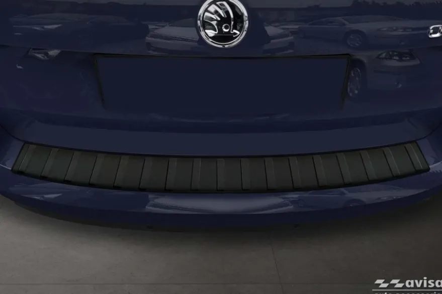 Lastskydd Rostfri Matt Svart Metall Skoda Octavia III Kombi 2016-2019