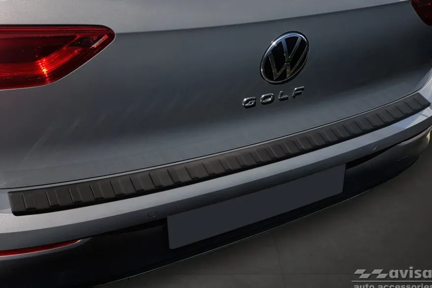 Lastskydd Rostfri Matt Svart Metall VW Golf VIII Hatchback 2019->