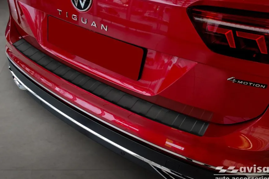 Lastskydd Rostfri Matt Svart Metall VW Tiguan II 2015-2024