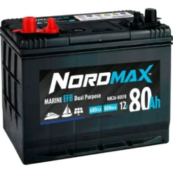 Nordmax Marin Start/Förbrukningsbatteri EFB 12V 80Ah 650A