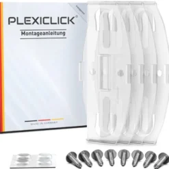 PlexiClick Transparent Nummerplåtshållare – 2 Skyltar