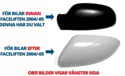 Sidospegelkåpa Vänster Volvo V70N, S60, S80 I