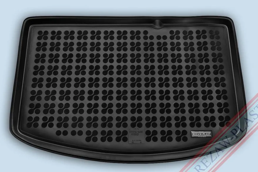 Skålad Mjuk Bagagerumsmatta Svart Toyota Yaris Hybrid 2014-2020