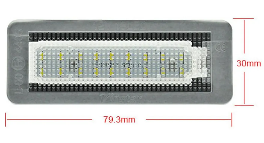 Skyltbelysning LED Smart Fortwo W451