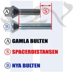 Spacers 5mm 5/100 & 5/112 Navhål 57,1mm