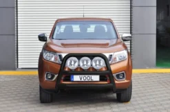 Stor 76mm frontbåge Svart - Nissan Navara D23 (NP300) 2016->