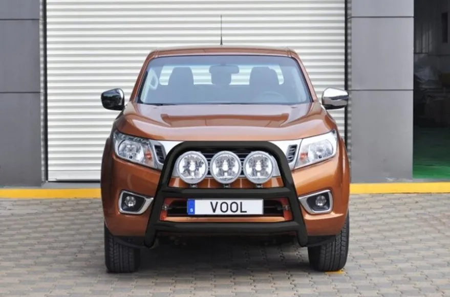 Stor 76mm frontbåge Svart - Nissan Navara D23 (NP300) 2016->