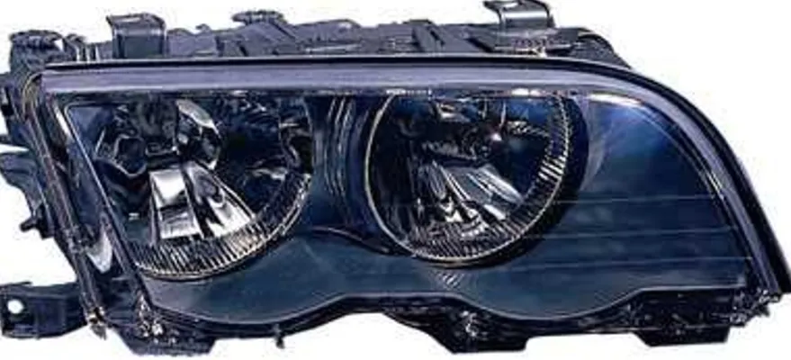 Strålkastare Höger Svart BMW E46 3-Serien Coupe och Cabriolet