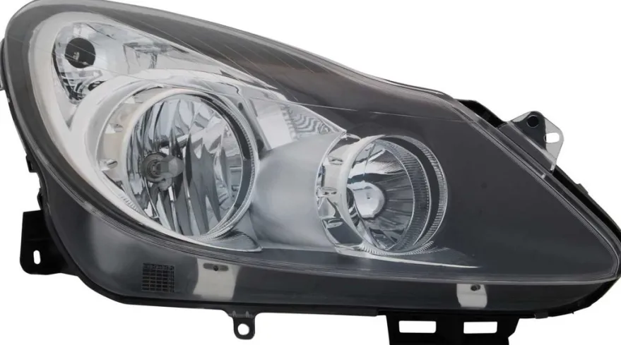 Strålkastare Höger Svart Opel Corsa D