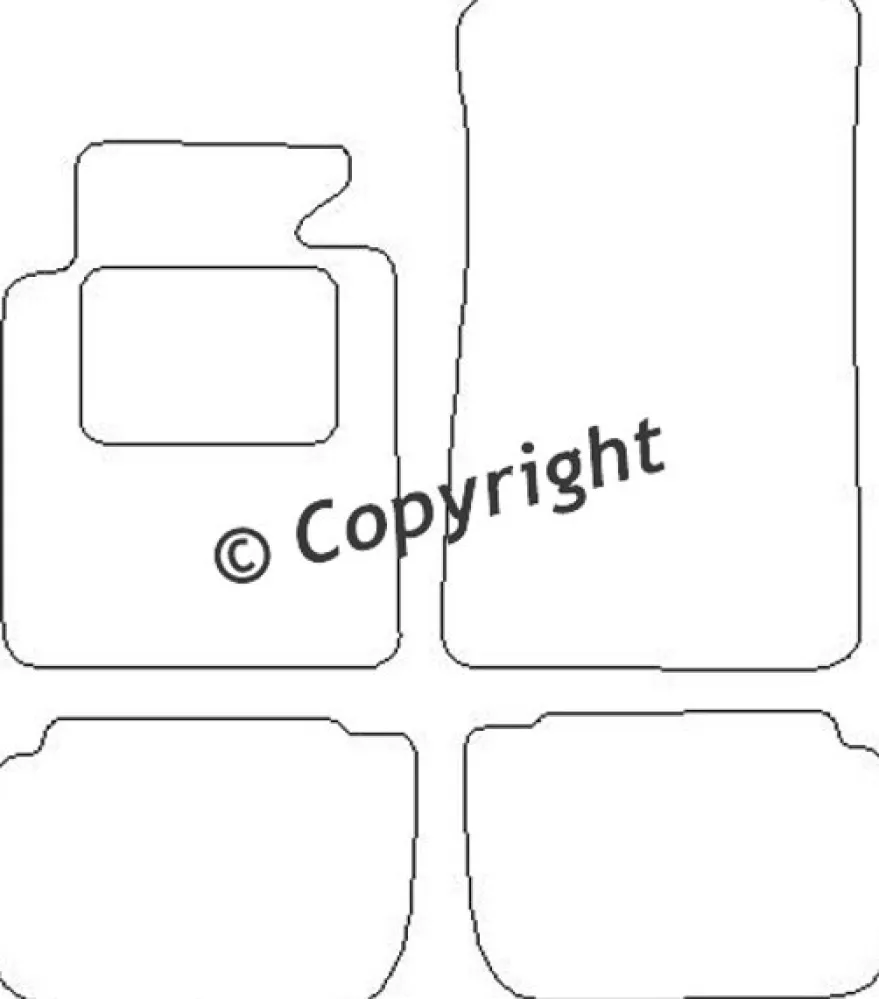 Textilmattor H-line BMW 3-Serien E46
